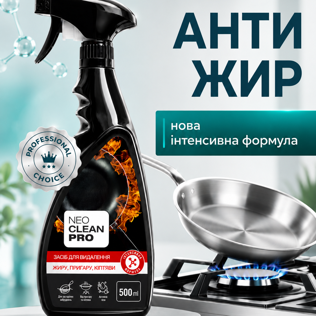 Засіб для видалення жиру, пригару, кіптяви, "Інтенсивна формула" 500 мл