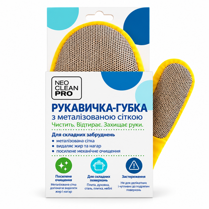 Рукавичка-губка для складних забруднень