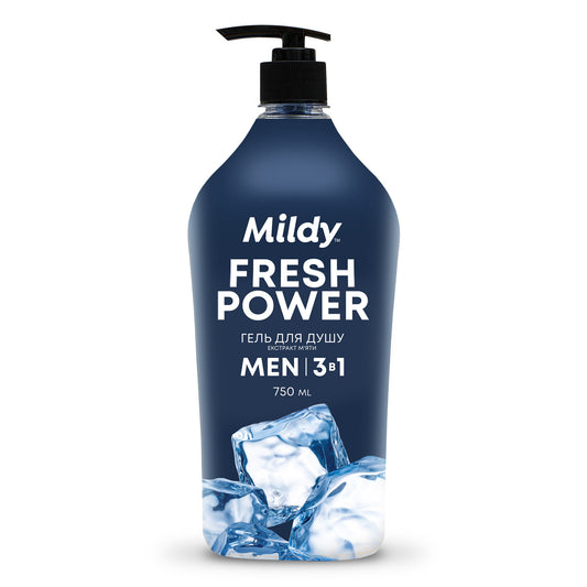 Гель для душу чоловічий 3в1 Fresh Power 750 мл - BIOSSOT