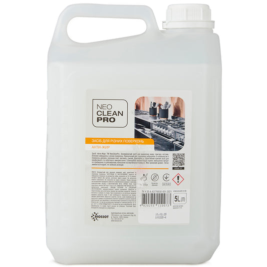 Засіб для чищення поверхонь "Анти-жир" гелевий лужний 5 л - BIOSSOT