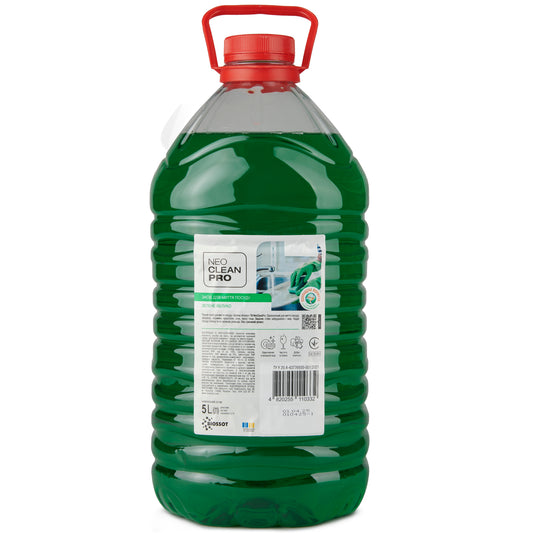 Засіб для миття посуду "Зелене яблуко" ПЕТ-пляшка 5 л - BIOSSOT