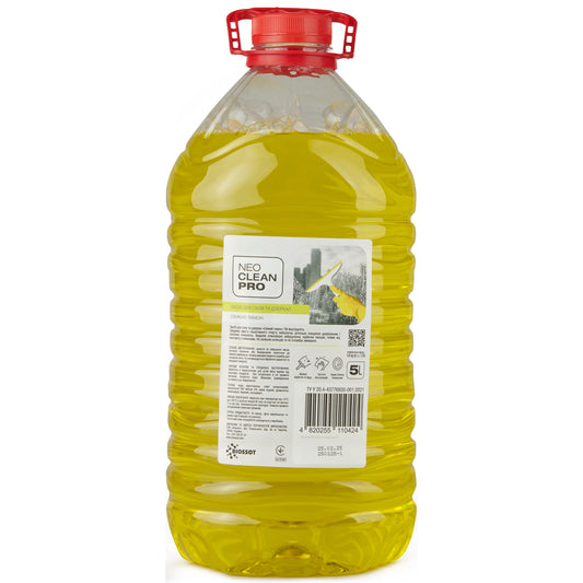 Засіб для скла та дзеркал "Свіжий лимон" ПET-пляшка 5 л - BIOSSOT